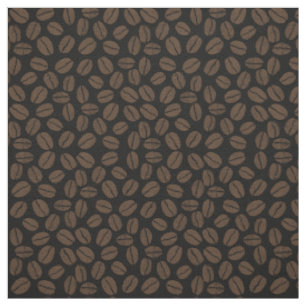 Tissu Motif de grains de café