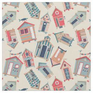 Tissu Motif de hutte de plage