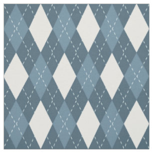 Tissu Motif de Jacquard bleu et blanc en acier