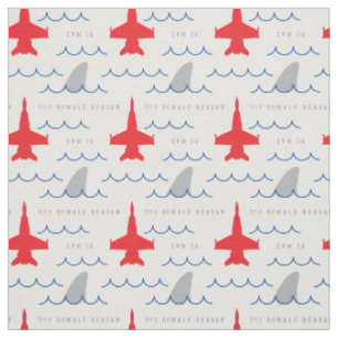 Tissu Motif de la chemise à fin de requin FA-18 personna