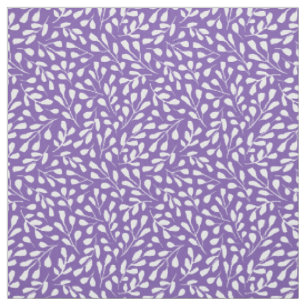 Tissu Motif de la feuille botanique blanche moderne Roya