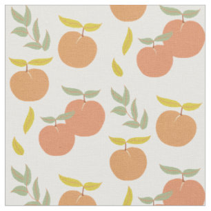 Tissu Motif de la feuille et de la feuille rétro