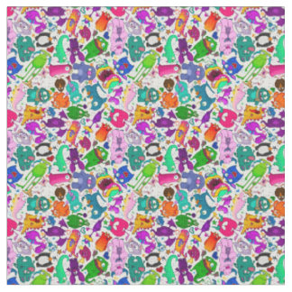 Tissu Motif de la ménagerie Monster