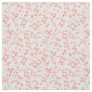 Tissu Motif de la quinte royale de cœur,