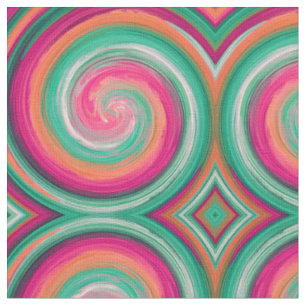 Tissu Motif de la spirale Abstraite #5