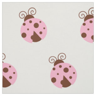 Tissu Motif De Ladybugs, Mignons Ladybugs, Pink Ladybugs
