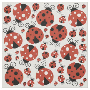 Tissu Motif De Ladybugs, Mignons Ladybugs, Red Ladybugs