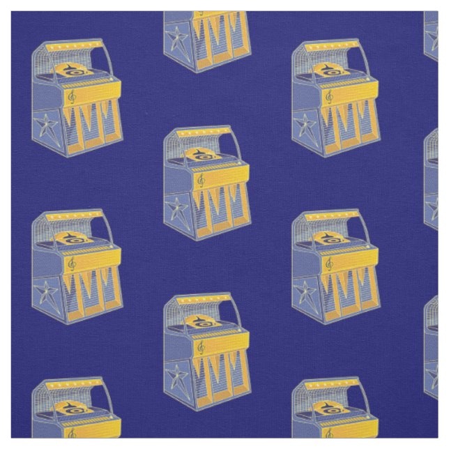 Tissu Motif de librairie rétro (Échantillon)