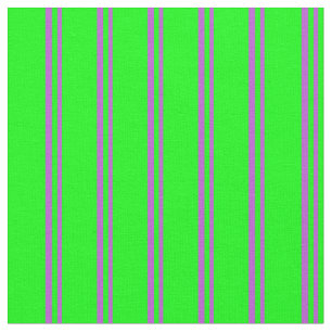 Tissu Motif de lignes couleur orchidée et citron vert