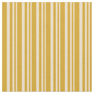 Tissu Motif de lignes couleur Tan et Goldenrod