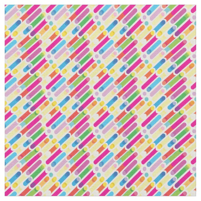 Tissu Motif de lignes diagonales arc-en-ciel tendance Ar (Fermer)
