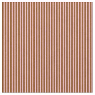 Tissu Motif de lignes et de bandes roses et Brown