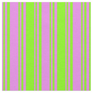 Tissu Motif de lignes et de bandes violet et chartreuse