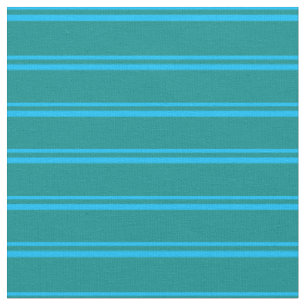 Tissu Motif de lignes/rayures bleu ciel profond et cyan