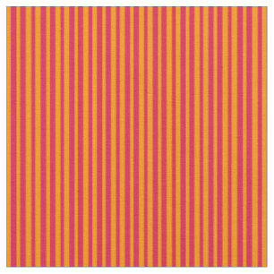 Tissu Motif de lignes/rayures Crimson et orange foncé