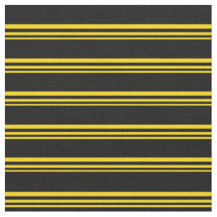 Tissu Motif de lignes/rayures jaunes et noires