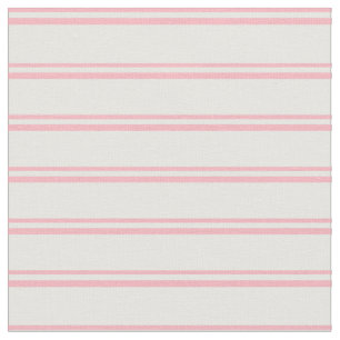 Tissu Motif de lignes/rayures roses et blanches claires