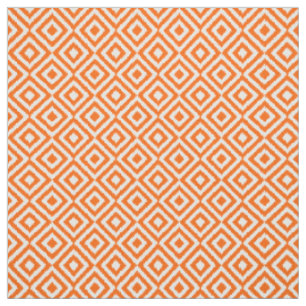 Tissu Motif de mosaïque Carré Hip Orange Ikat Diamond