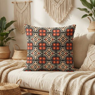 Tissu Motif de mosaïque ethnique arabe et bohème