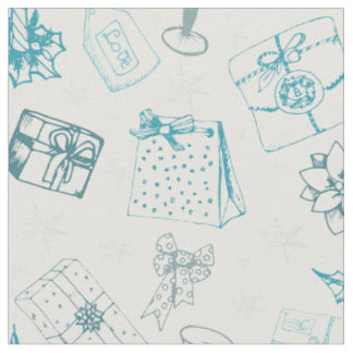 Tissu motif de noël