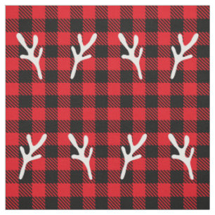 Tissu Motif de Noël branché Buffalo rennes plaid
