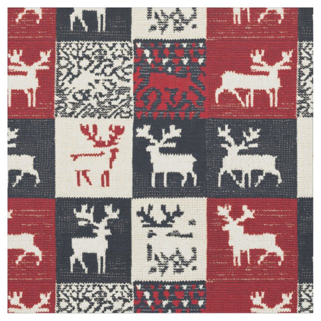 Tissu Motif de Noël en Patchwork | Rustique (Fermer)