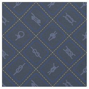 Tissu Motif de noeud nautique de corde