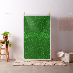 Tissu Motif de paillettes vertes scintillantes