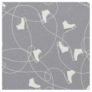Tissu motif de patinage de Noël - cadeaux de Noël
