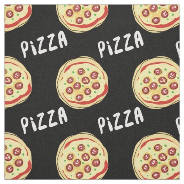 Tissu Motif de pizza (Échantillon)