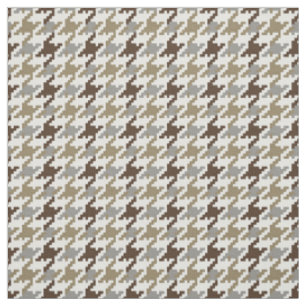 Tissu Motif de plaid mode neutre houndstooth tendance