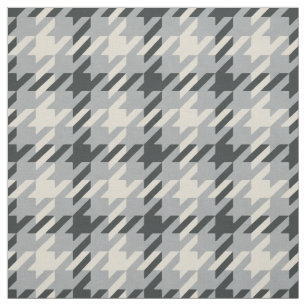 Tissu Motif de plaid mode neutre houndstooth tendance