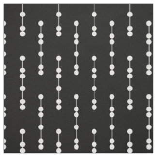 Tissu Motif de points géométrique noir et blanc