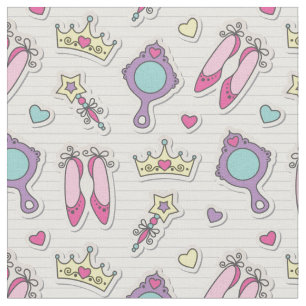Tissu motif de princesse de papillon