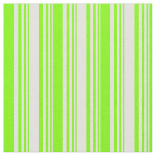 Tissu Motif de rayures colorées Cyan clair et Chartreuse