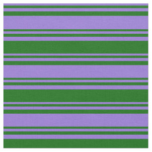 Tissu Motif de rayures violet et vert foncé