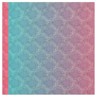 Tissu Motif de rose et d'Aqua