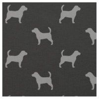 Motif de silhouettes de beagle