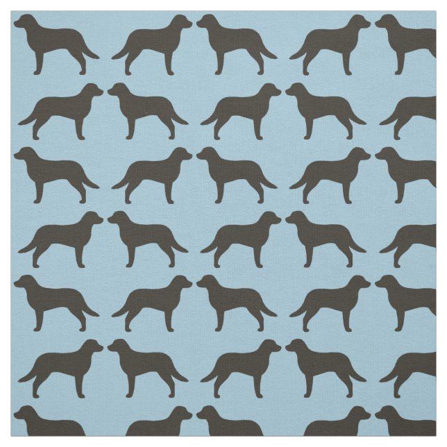 Tissu Motif de silhouettes de Retriever de la Baie de (Échantillon)