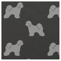 Motif de silhouettes de Terrier tibétain