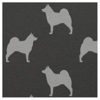 Motif de silhouettes d'Elkhound de Norvégien