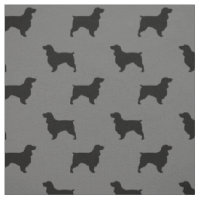 Motif de silhouettes d'épagneul de champ