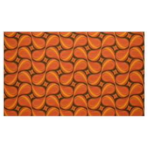 Tissu motif de style vintage et rétro