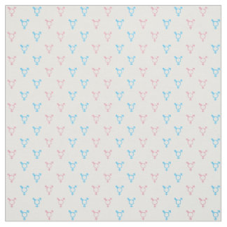 Tissu Motif | de symbole de transsexuel bleu et rose