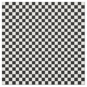 Tissu Motif de tableau de bord noir et blanc