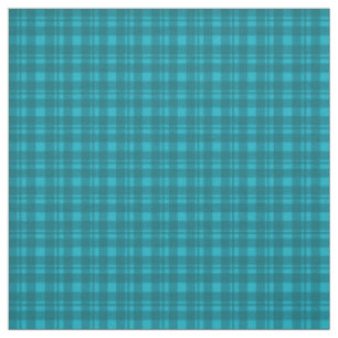 Tissu Motif de tartan de contrôle de plaid de turquoise