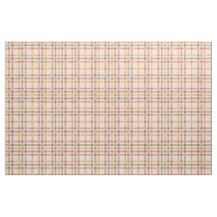Tissu Motif de tarte vert orangé à l'olive rouge