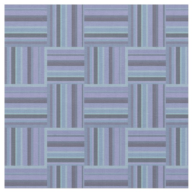 Tissu Motif de tissage à rayures bleu-gris (Fermer)