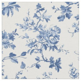 Tissu Motif de toile botanique bleu clair