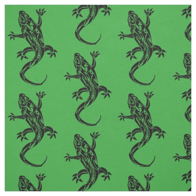 Tissu Motif de Tribal Gecko (Échantillon)